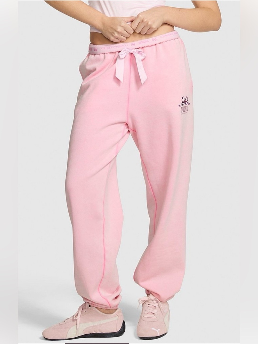Victoria's Secret PINK Love Shack Fancy Sweatpants/ Joggers NWT Size M (Short)